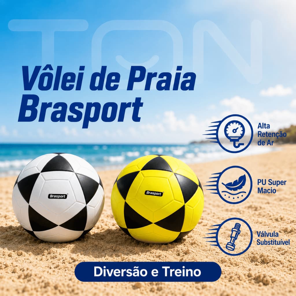 Bola de Futevôlei Altinha Tamanho 5 Macia Profissional para Praia Treino e Jogo 3 Cores