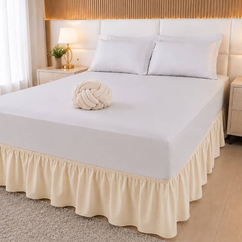 Saia Box com Elástico Cama Solteiro Casal Queen King – Proteção e Acabamento Elegante