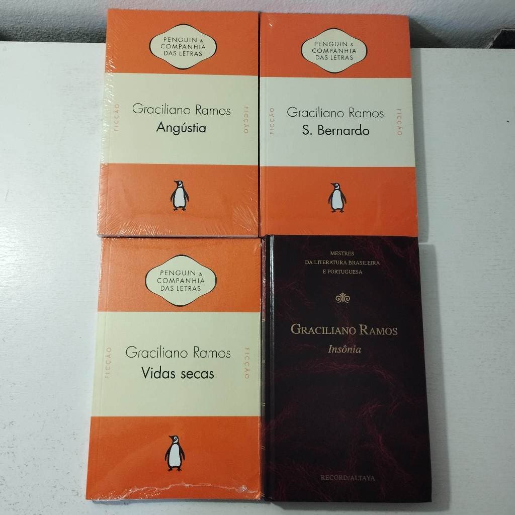 KIT Livros Graciliano Ramos – Angústia + S. Bernardo + Vidas Secas + Insônia