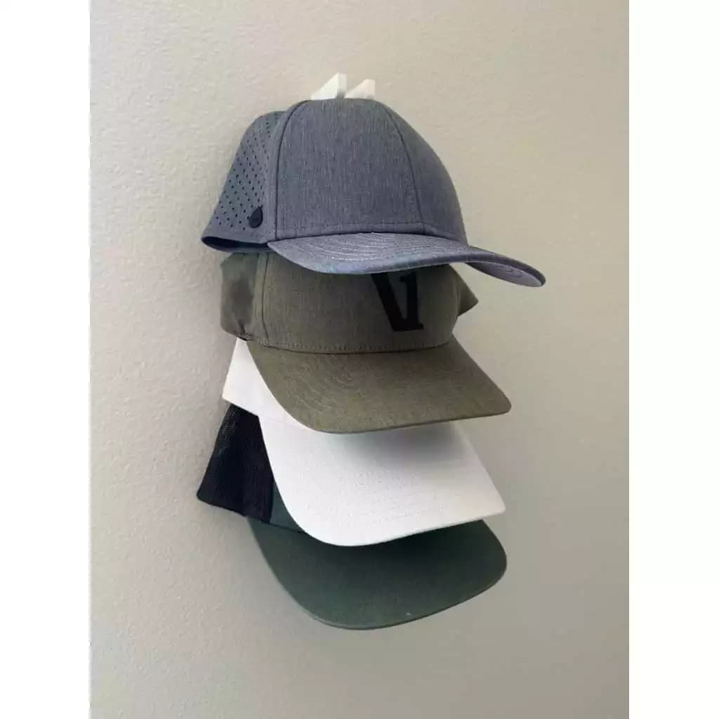 Suporte de Boné de Parede Organizador Porta Bonés para 4 Bonés