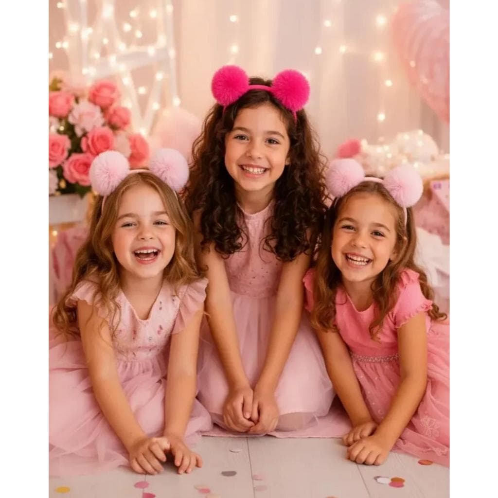 Tiara De Pompom Meninas Poliana