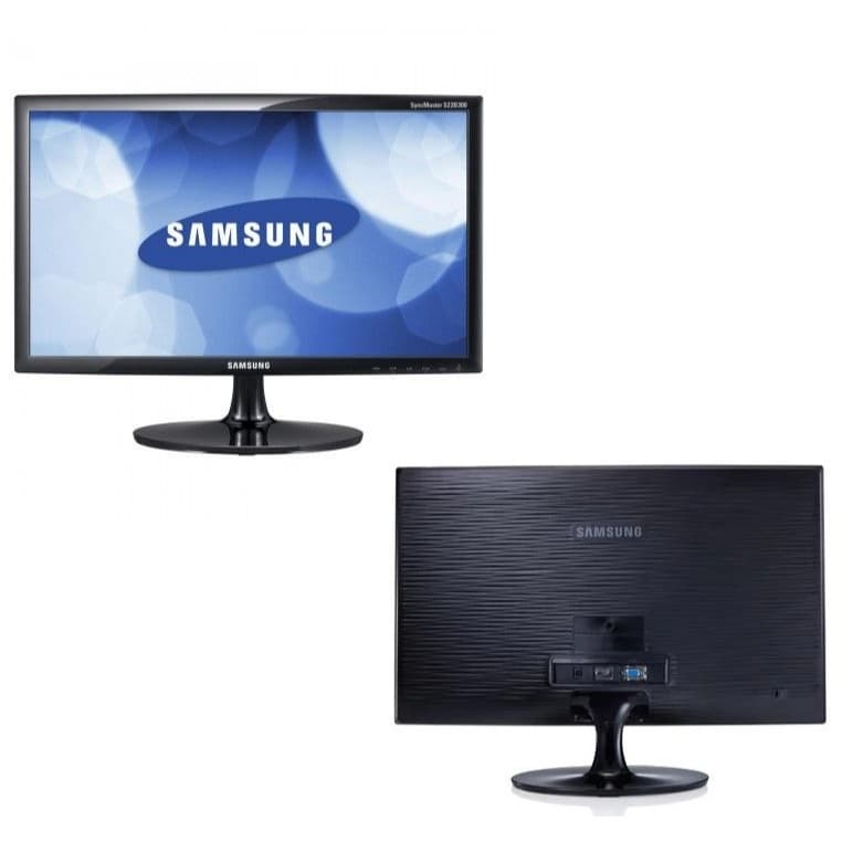 Tela Monitor Grande de 21,5 Polegadas Samsung Entrada VGA e DVI Com Arranhados e Marcas de Uso