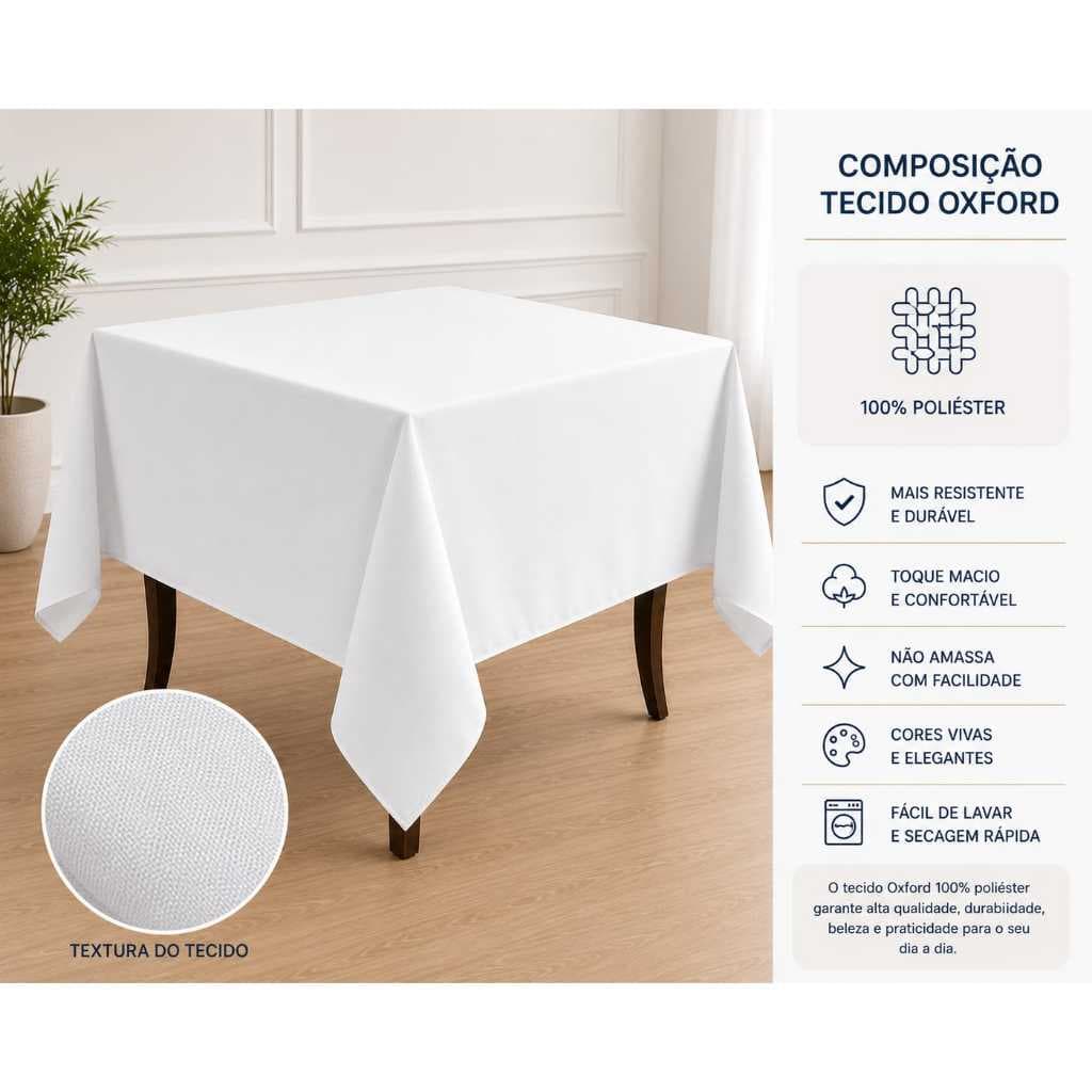 10 TOALHAS DE MESA 150X150 0XFORD MESA POSTA DE JANTA