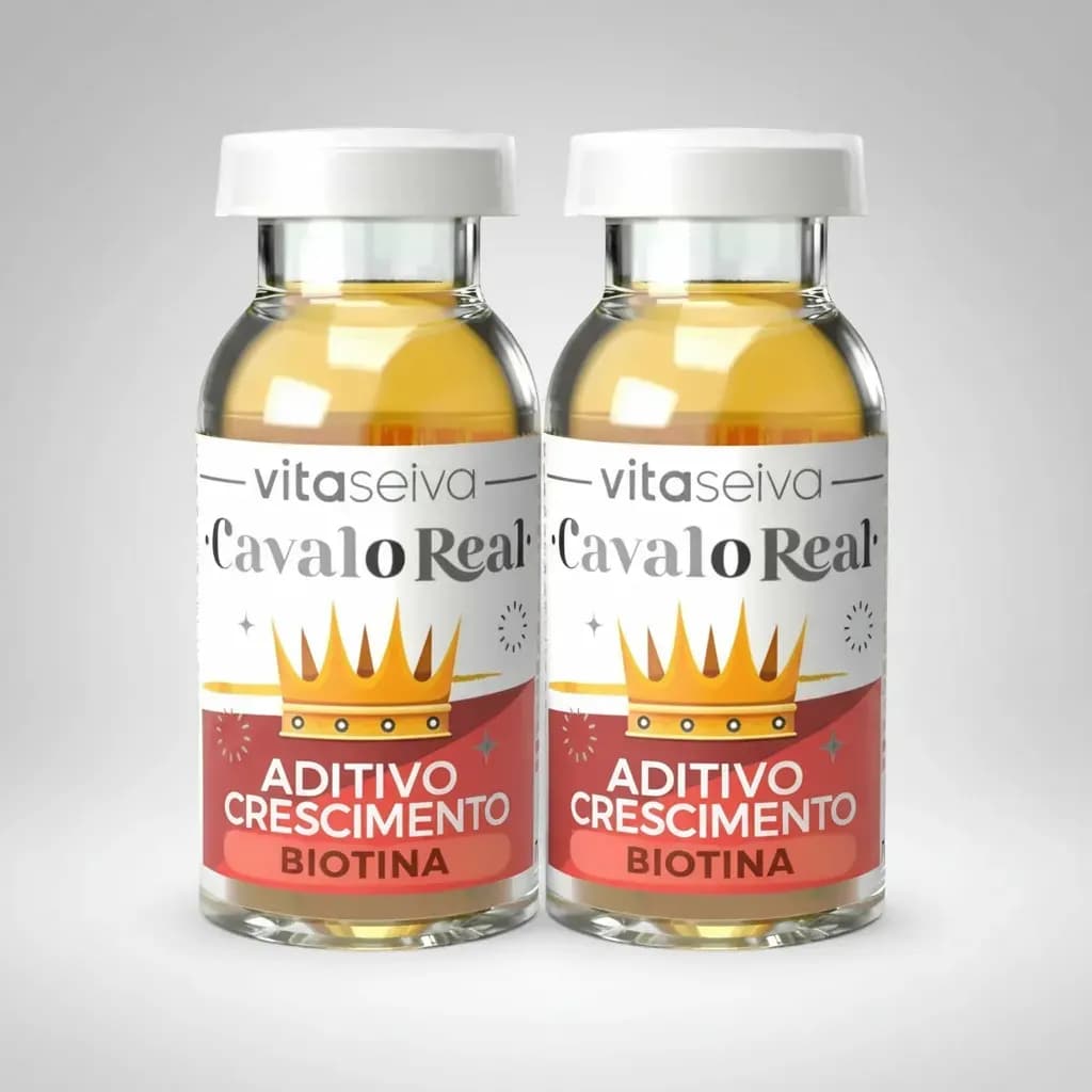 Kit 2 Aditivos Capilares Vita Seiva Cavalo Real com Biotina 10 ml