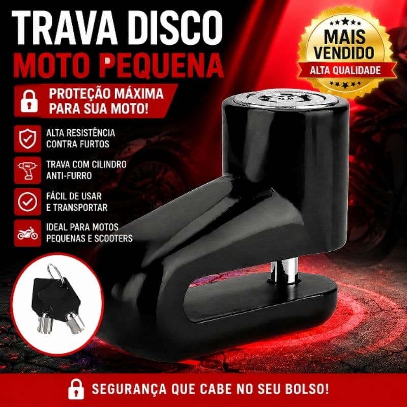 Trava Moto disco Cadeado Antifurto Bloqueio Qualidade Premium ENVIO IMEDIATO