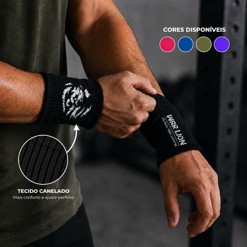 Kit Munhequeira Crossfit Canelada e Musculação | Munhequeira Crossfit