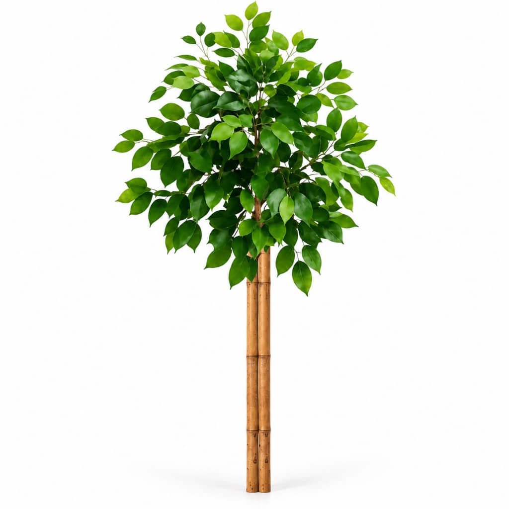 Arranjo 2 Bambu Planta Artificial Enfeite Decoração Sala Quarto Escritório Casa Varanda