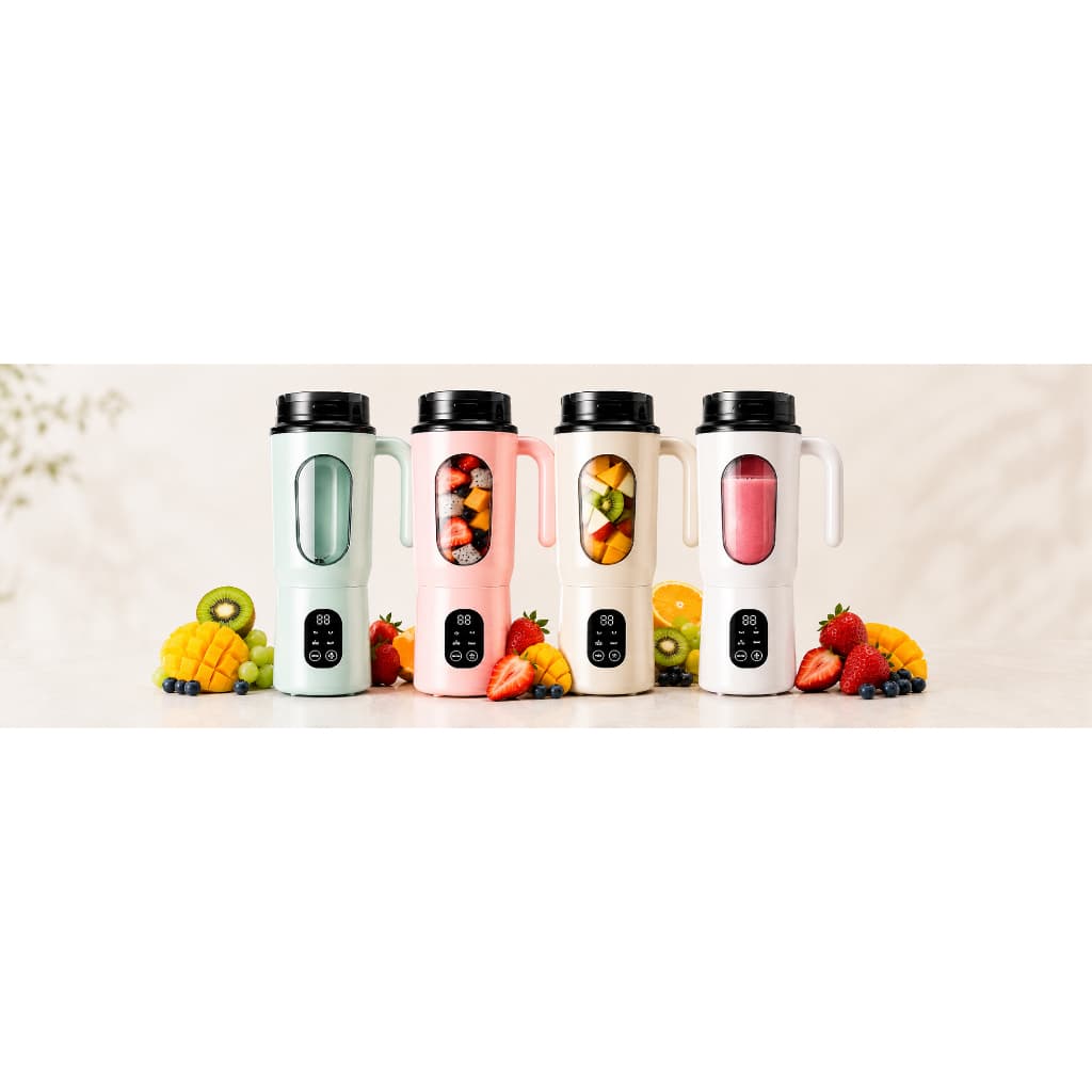 Liquidificador Portátil 2 Em 1 580ml Display Led 4 Funções