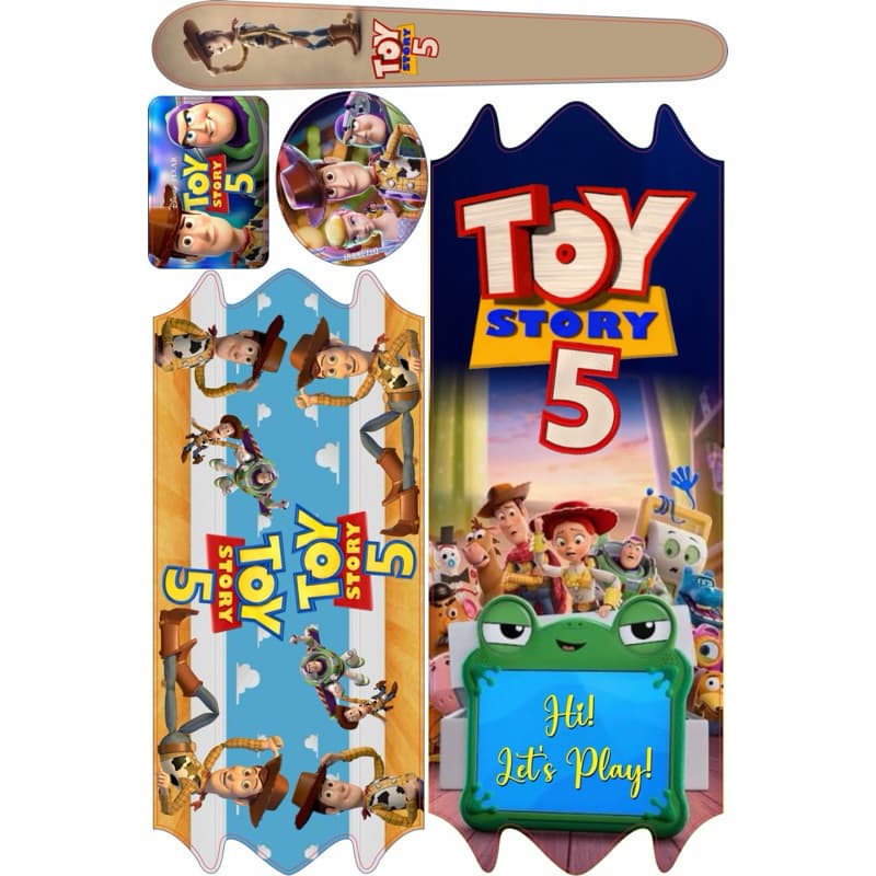 Adesivo para bicicleta infantil TOY STORY 5 | Aro 12,16,20 e 24