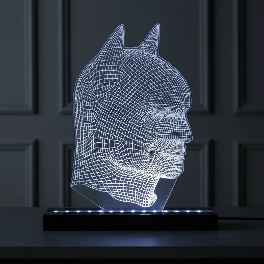 Luminaria LED - Batman Rosto 3D