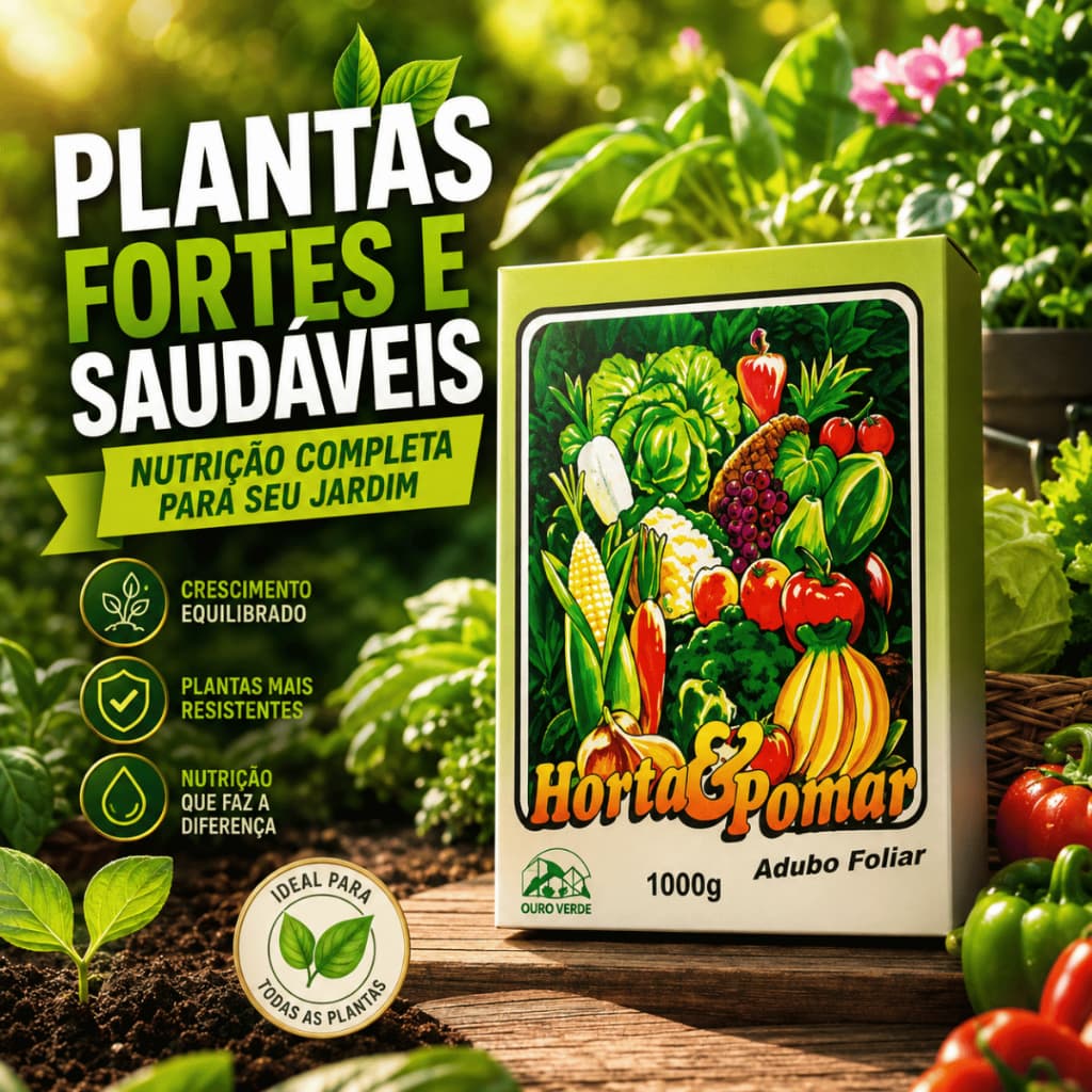 Fertilizante Foliar HORTA e POMAR 1kg Ultraverde Adubo Granulado concentrado
