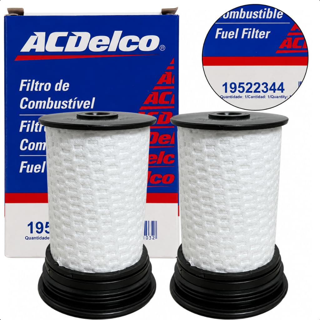 Par Filtro Combustível Acdelco Original S10 Trailblazer 2012 a 2026 2.8 Diesel