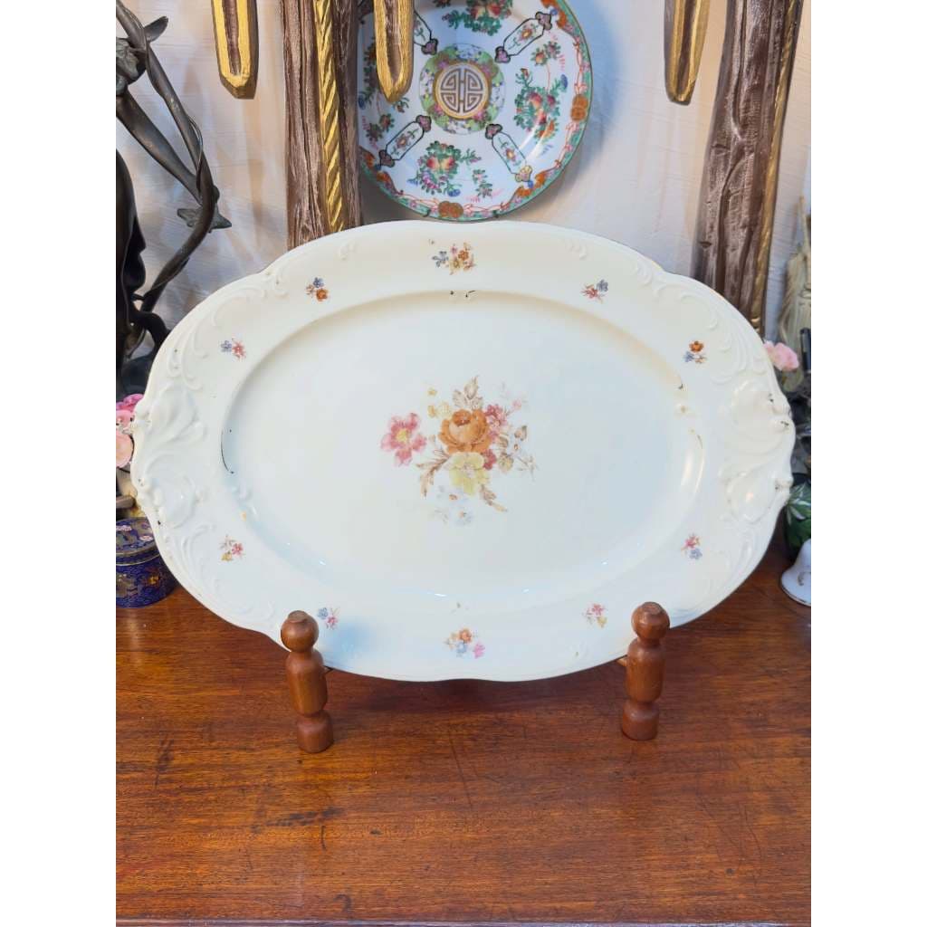 Travessa em Porcelana Polonesa KPM – Floral.