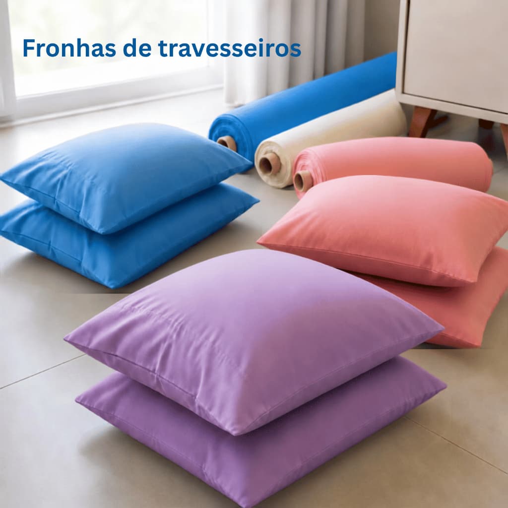 Kit Com Duas Fronhas 100% Algodao Com Envio Rápido