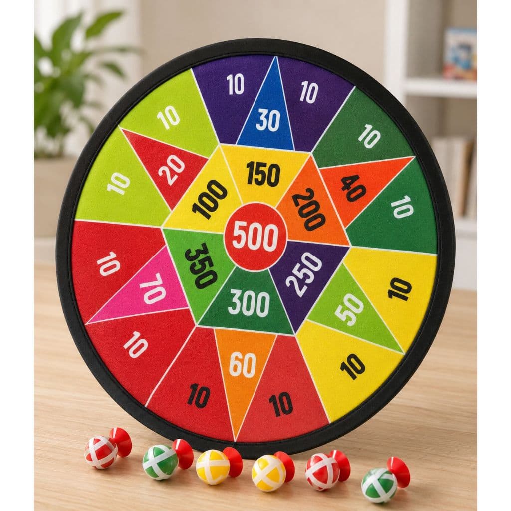 Jogo de Alvo com 3 Bolinhas de Velcro – Brinquedo Infantil