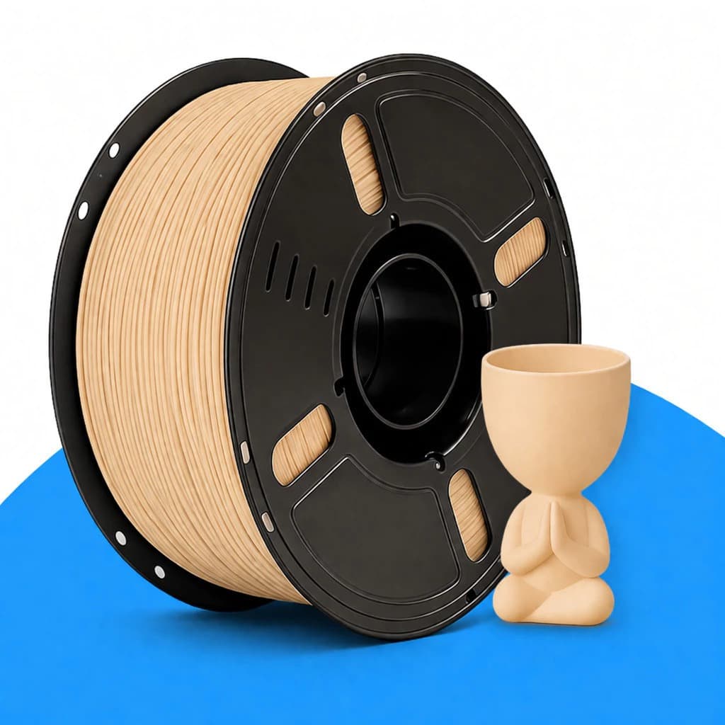 Filamento PLA Bege Caucassiano1kg 1.75mm para Impressora 3D Impressão de Alta Qualidade