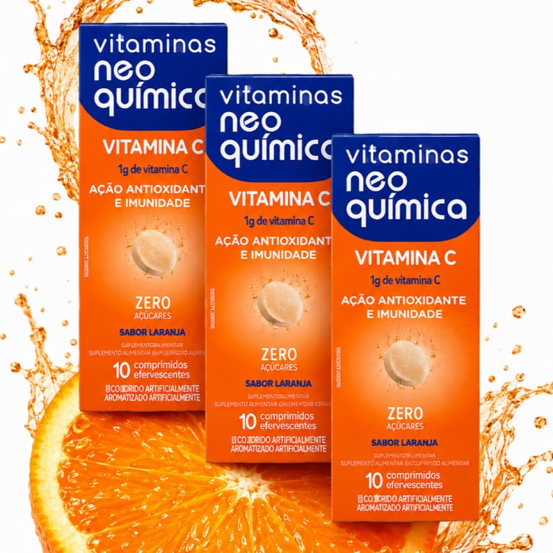 Vitamina C Efervescentes Vit. C 1g 3caixas Cada 10un