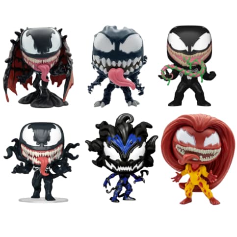 Boneco Colecionável Simbiontes COM CAIXA Personalizada, Venom, Homem-Aranha, Spider-Man, Mayhem, Scream, Carnificina