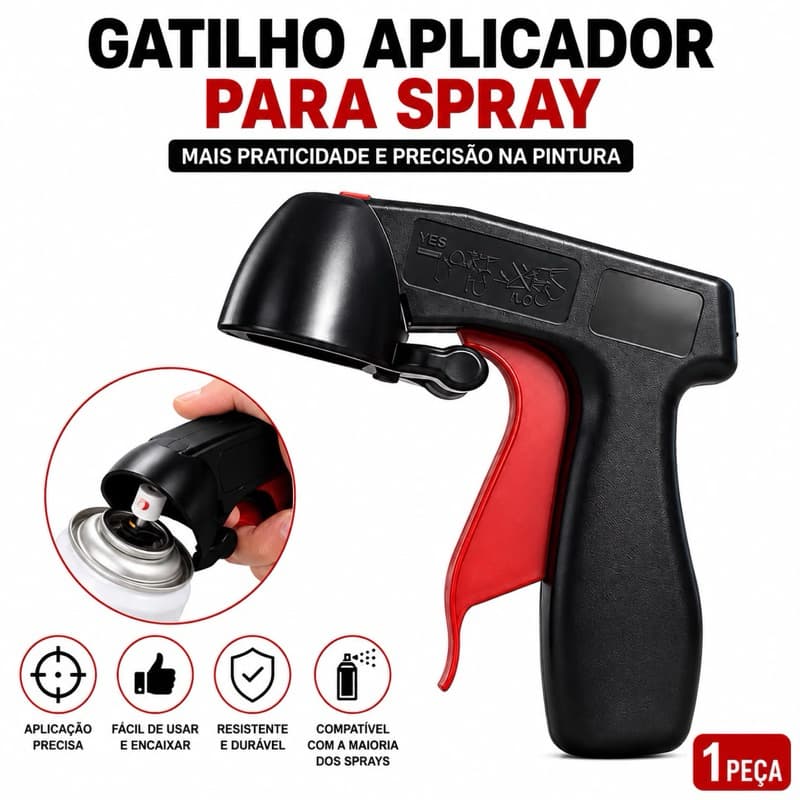 Pistola Alça de Pintura em Spray Lata de Com Gatilho Tipo , Punho Automático De Polimento De Pistola