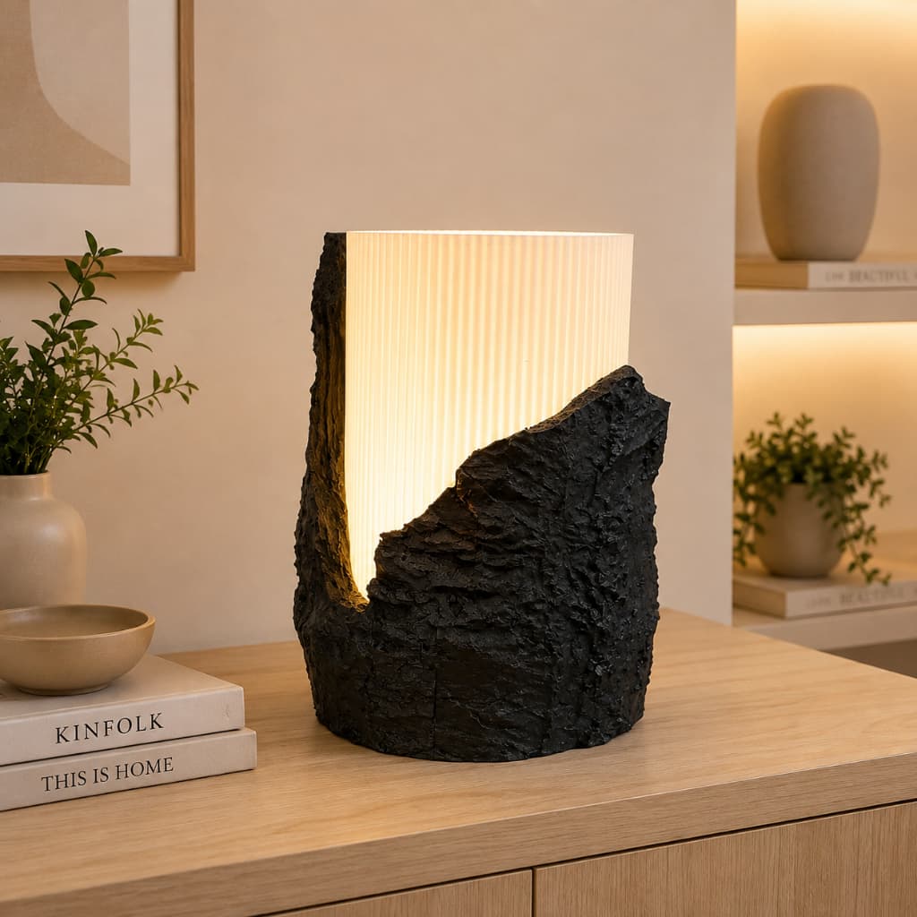 Abajur Segóvia Luminária de Mesa Moderna Decorativa LED Design Premium para Quarto Sala Cabeceira e Escritório
