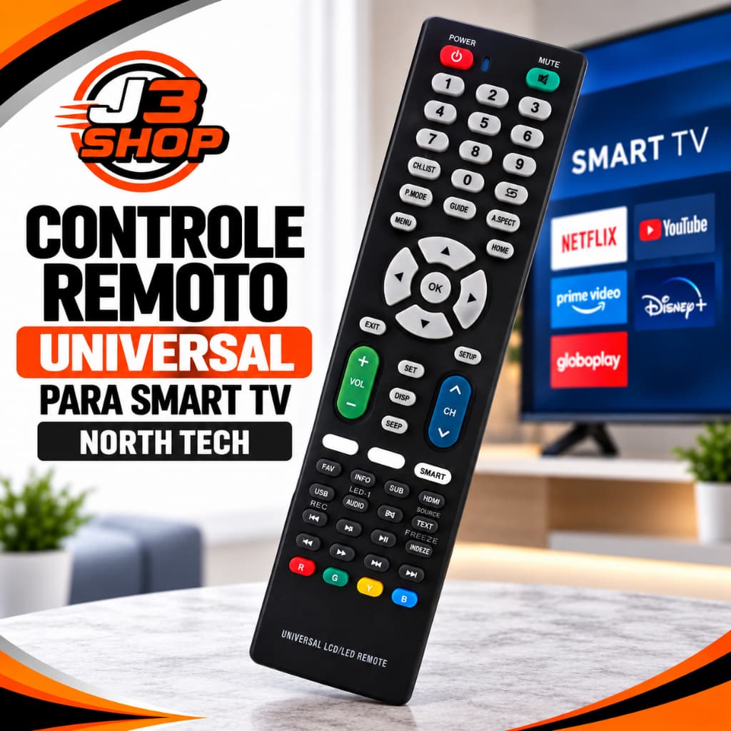 Controle Remoto Universal Para Smart Tv North Tech