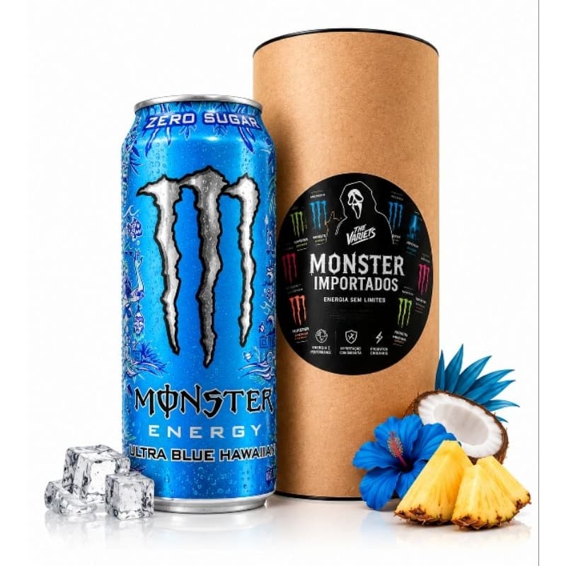 Monster Energy Ultra Blue Hawaiian 473ml Importado EUA🇺🇸