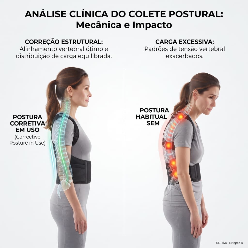 🔥 Cinta Postural Ortopédica Lombar Unissex Alivio Dor Coluna Cinta ergonômica home office Correção postura -Frete Grátis