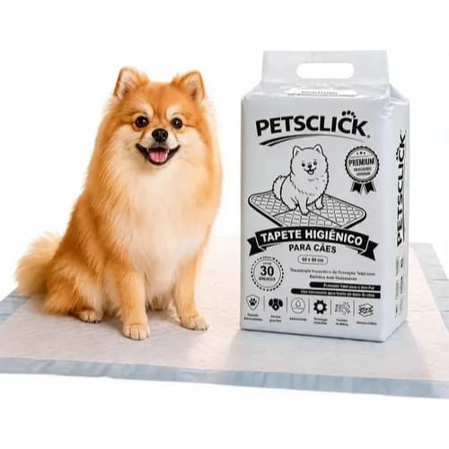 Tapete Higiênico Descartável para Cachorro 30 Unidades 60x90cm