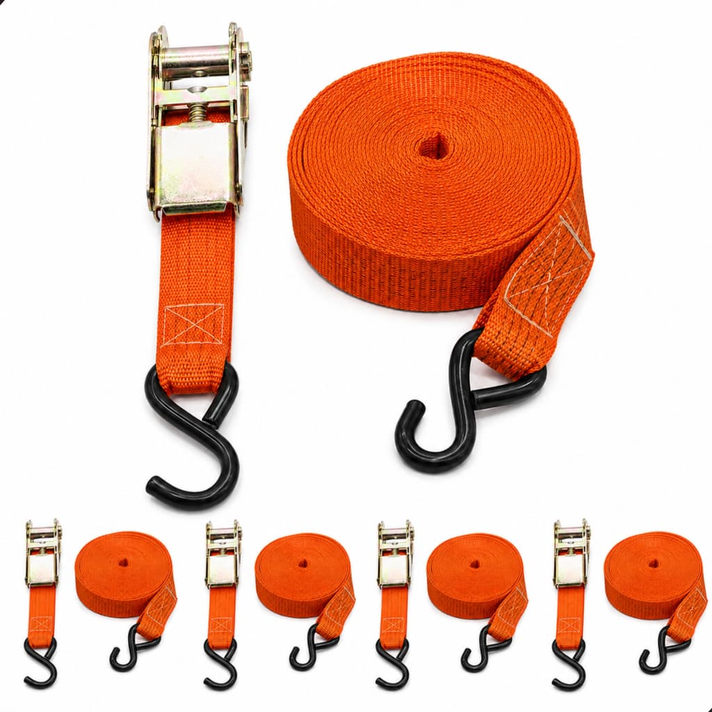 kit com 4 cintas com catraca 4,5 metros 100kg