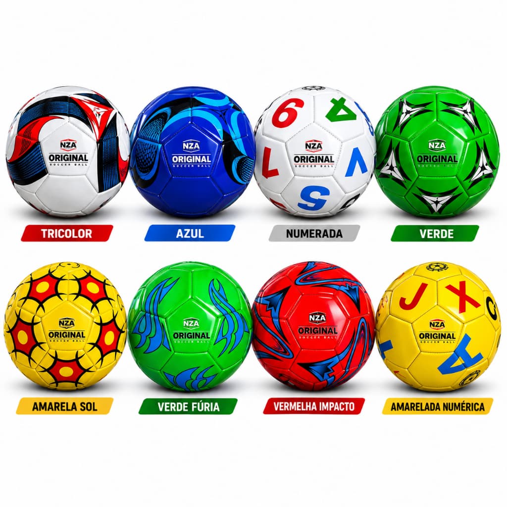 Bola Futebol Campo Tamanho Oficial Costurada Númerada couro sintético