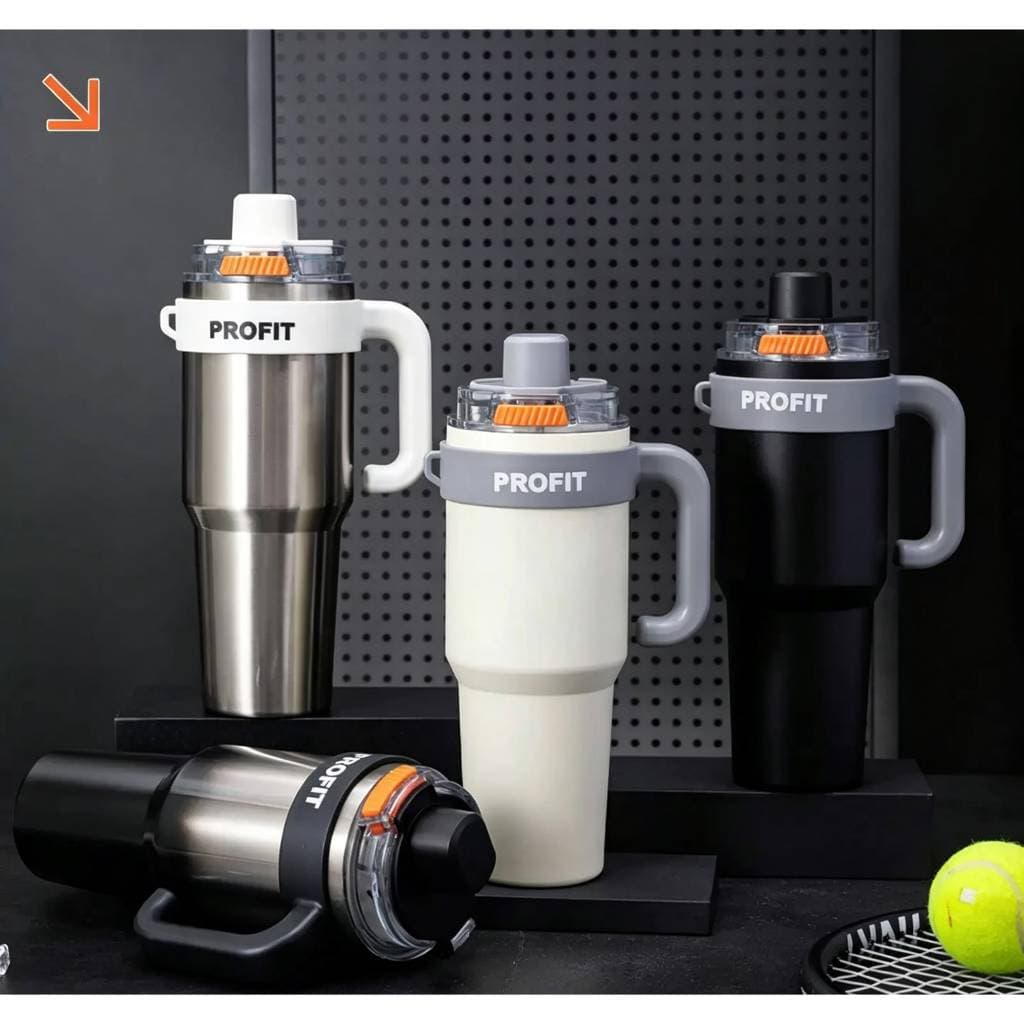 Garrafa Térmica Grande Capacidade com Canudo 1250ML