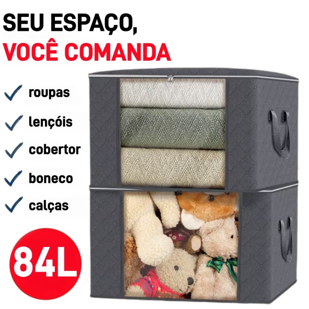 Bolsa organizadora de roupas com alça Casaco Guarda Roupa Grande Caixa de Roupas Anti-Poeira Umidade Armário