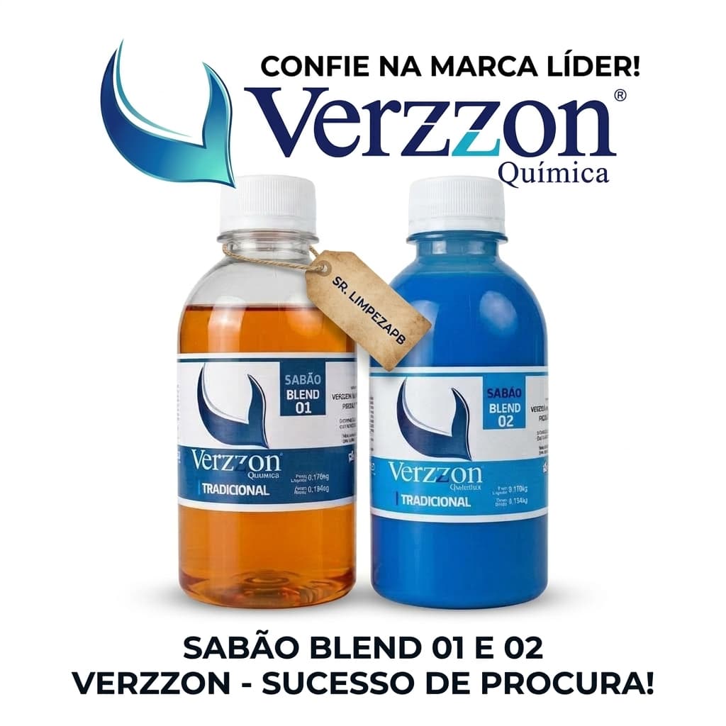 VERZZON - Blend Sabão Líquido Rende 5 Litros