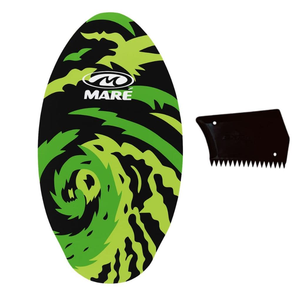 Prancha Skimboard Prancha Sonrizal Surf Madeira Estampas Maré Opção Kit Completo Parafina, Porta Parafina e Raspador