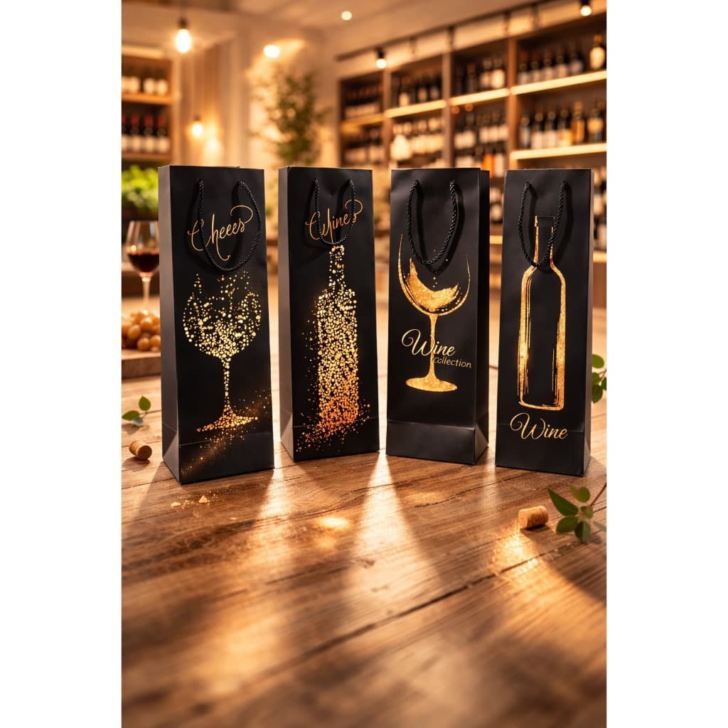 Sacolas Kraft Para Bebidas Para Presente Garrafas Diversas Felicidade Sucesso Saúde Dia dos Pais