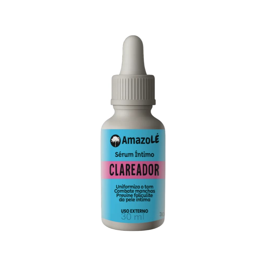 Amazolé Sérum Íntimo Clareador 30ml – Para Axilas e Virilhas | Natural e Sem Ácidos