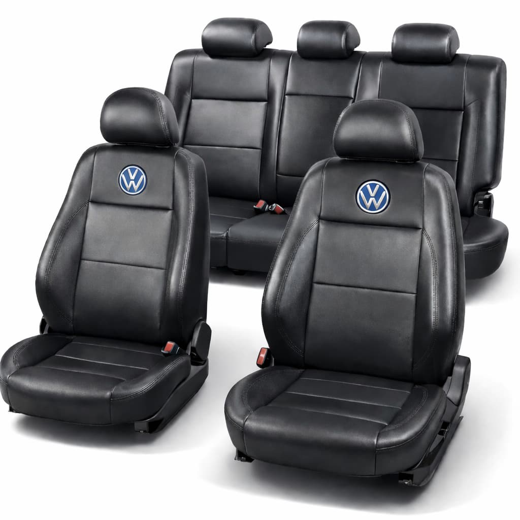 Capa de Banco Carro Couro Automotivo Volkswagen Gol Saveiro Polo Voyage Golf Fox Universal