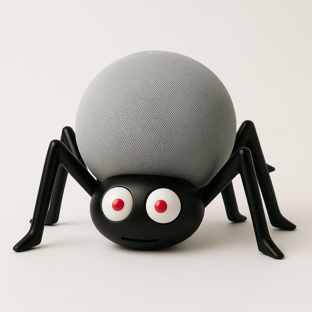 Suporte de Alexa Aranha Echo Dot 4 e 5 Geração Decorativo de Mesa
