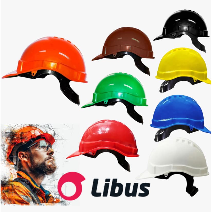 Capacete Segurança Libus Gênesis - Com Suspensão e Carneira Ajustável - EPI - CA 36099