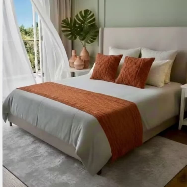 MANTA DE SOFA PESEIRA  TRANÇADA CAMA KING TRICÔ TRICOT
