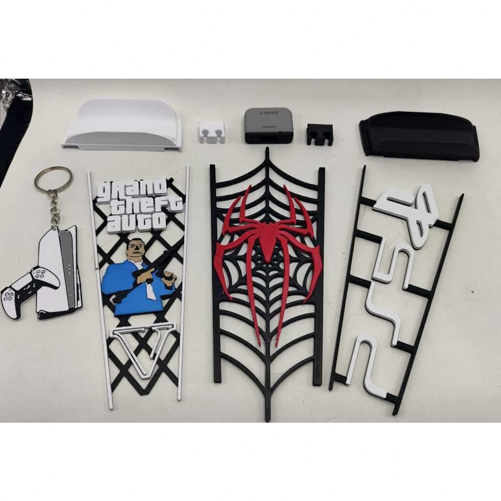 Kit Acessórios para PS5 Fat e Slim, Suporte Horizontal Suporte Controle