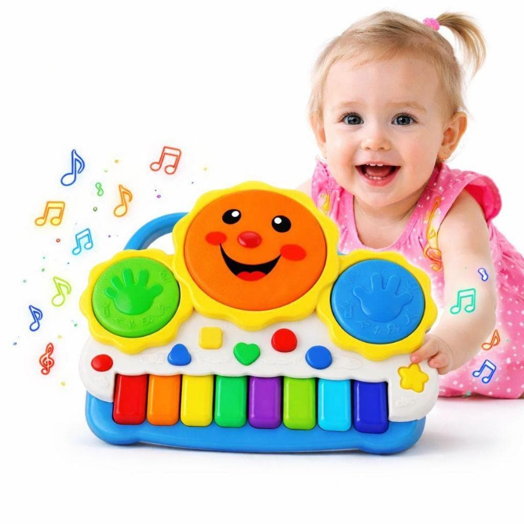 Teclado Piano Musical Bebê Brinquedo Infantil Divertido Drum