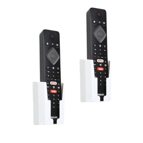 KIT 2 Suporte De Parede Porta Controle Remoto Ar Tv Ventilador Universal Casa Sala Quarto Organizar C3D Concept 3d Print