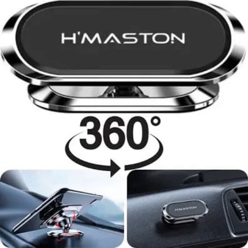 Suporte Veicular Magnético Para Carro Celular H'maston CJ-51 360° - ENVIO IMEDIATO