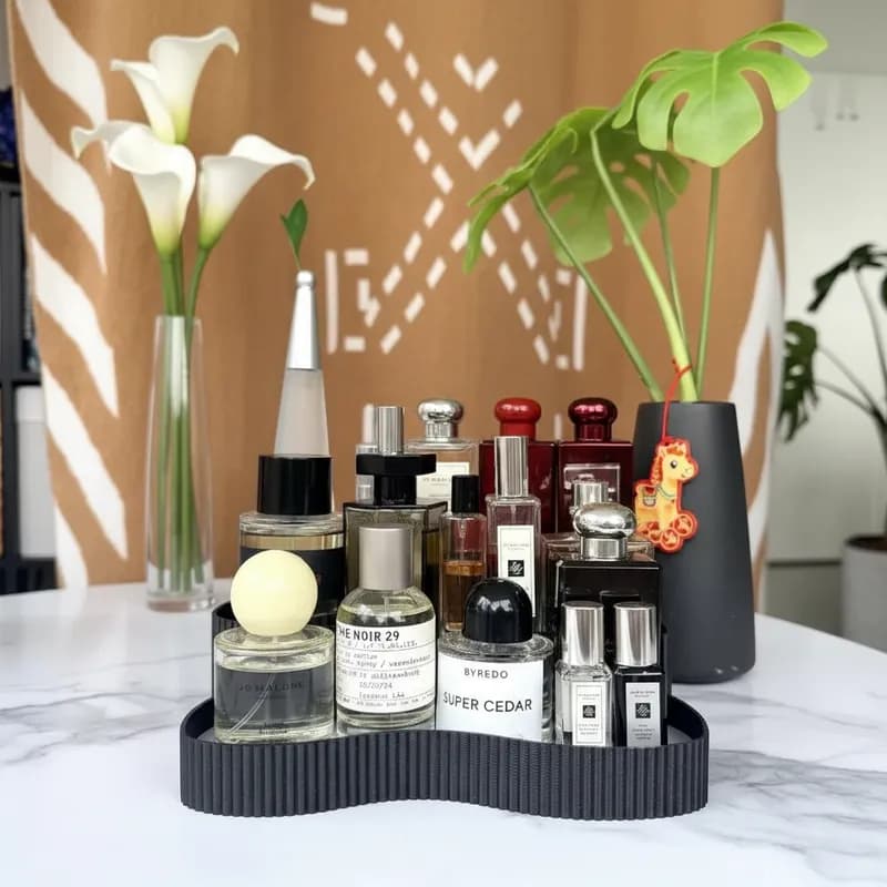 Organizador de Perfumes e Cosméticos Multiuso para Penteadeira Bancada Maquiagem