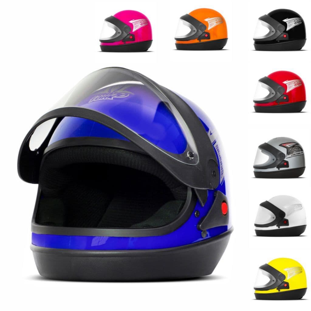 Capacete SM Moto Masculino Feminino Fechado Sport Moto Motociclista Motoboy Integral Pro Tork