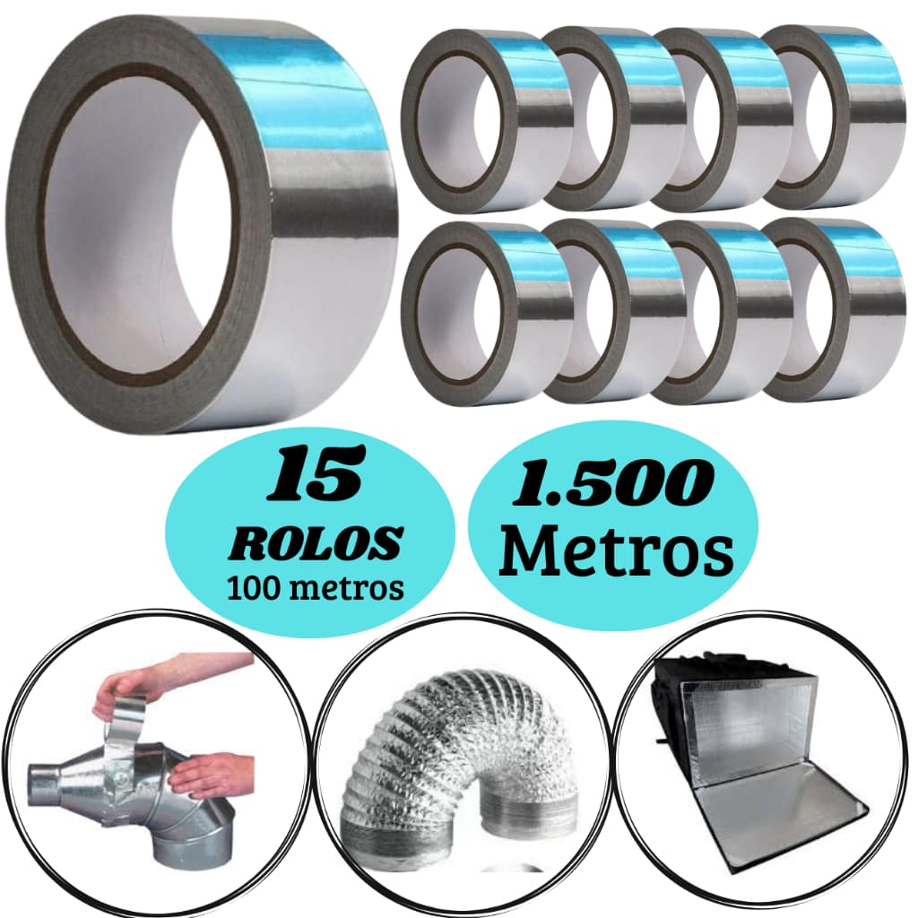 15 FITA ALUMINIZADA 1.500 METROS, AR CONDICIONADO, CAIXA DE ISOPOR, MANTA TERMICA, LINHA PREMIUN
