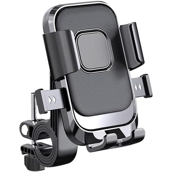 Suporte De Telefone Para Bicicleta Motocicleta Com Travamento Rápido MTB Rotativo À Prova De Choque