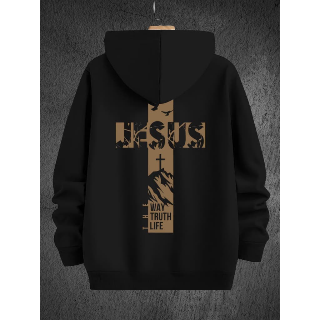 Moletom Canguru Jesus Cristão Gospel Unissex  Blusa de Frio Masculina e Feminina Estampa Fé