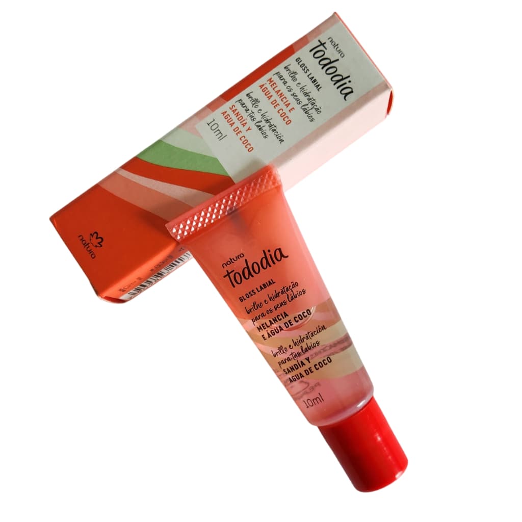 Natura Gloss Labial Tododia Melancia e Água de Coco 10 ml